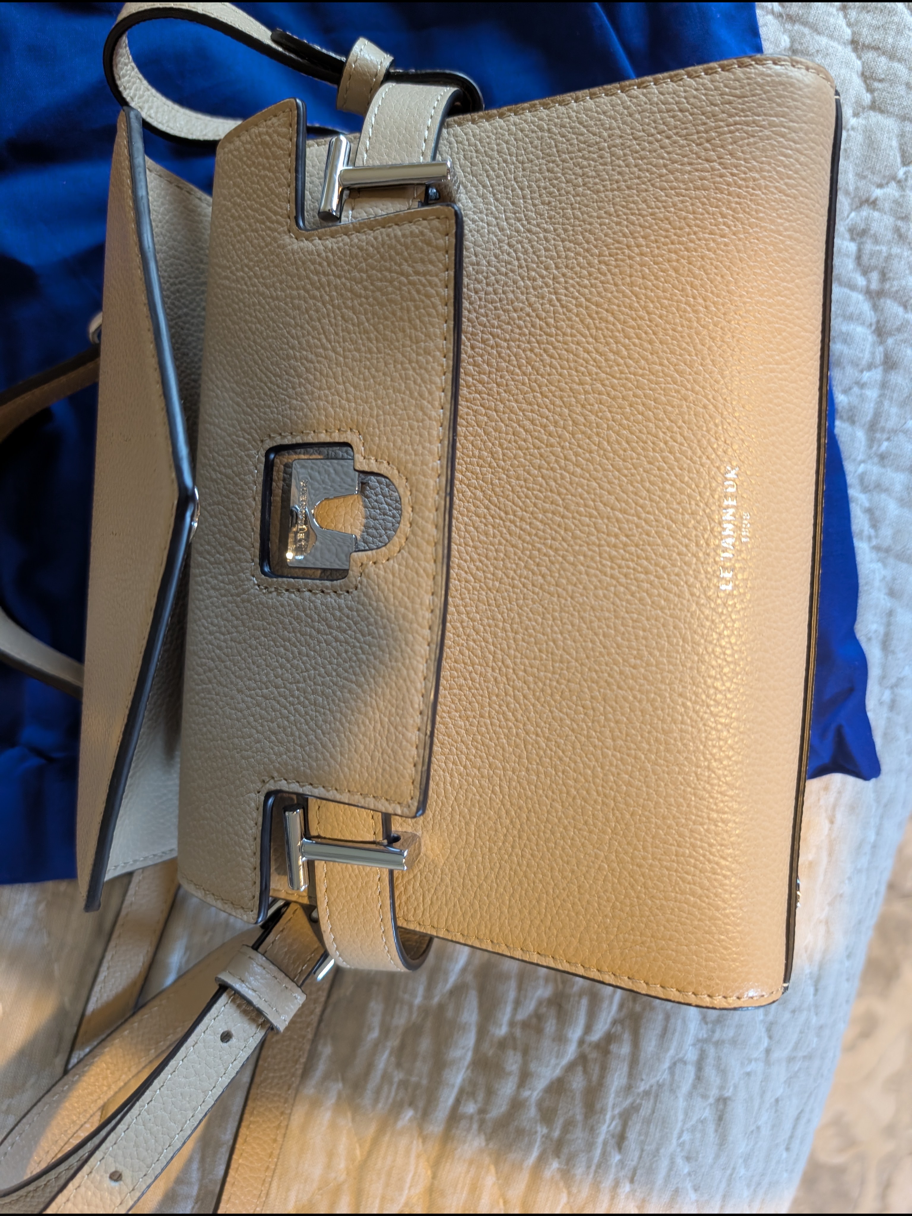 Le Tanneur 1898 Emilie Top Handle Satchel Desert Tan — image 8 of 8